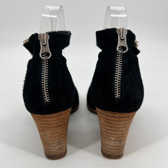 Kork Ease Gazania Sandals Women 7M Black Suede Leather Ankle Strap Open Toe Heel - Picture 4 of 10